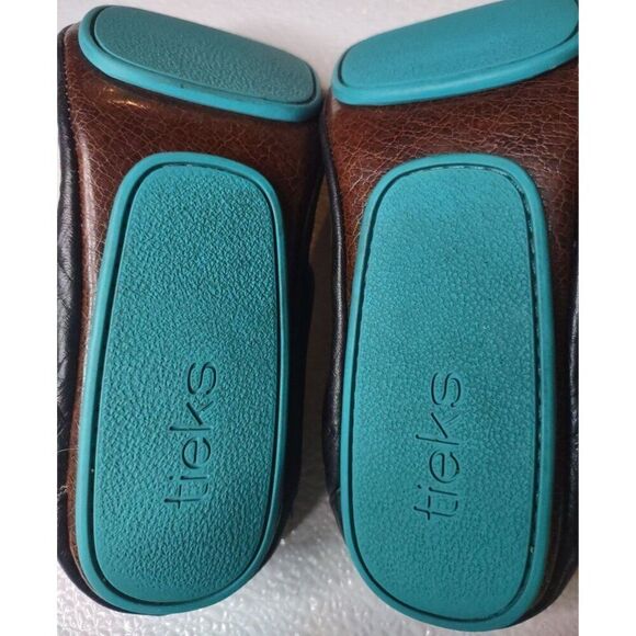 Tieks By Gavrieli Matte Black Leather Ballet Flats Size 8 - Picture 10 of 13